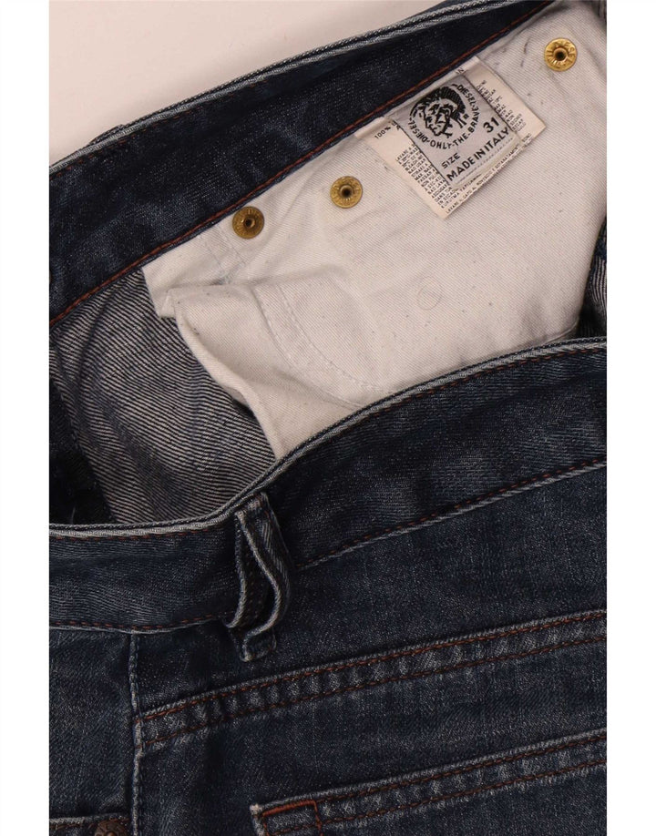 Diesel Herren Straight Jeans W31 L32 Blaue Baumwolle