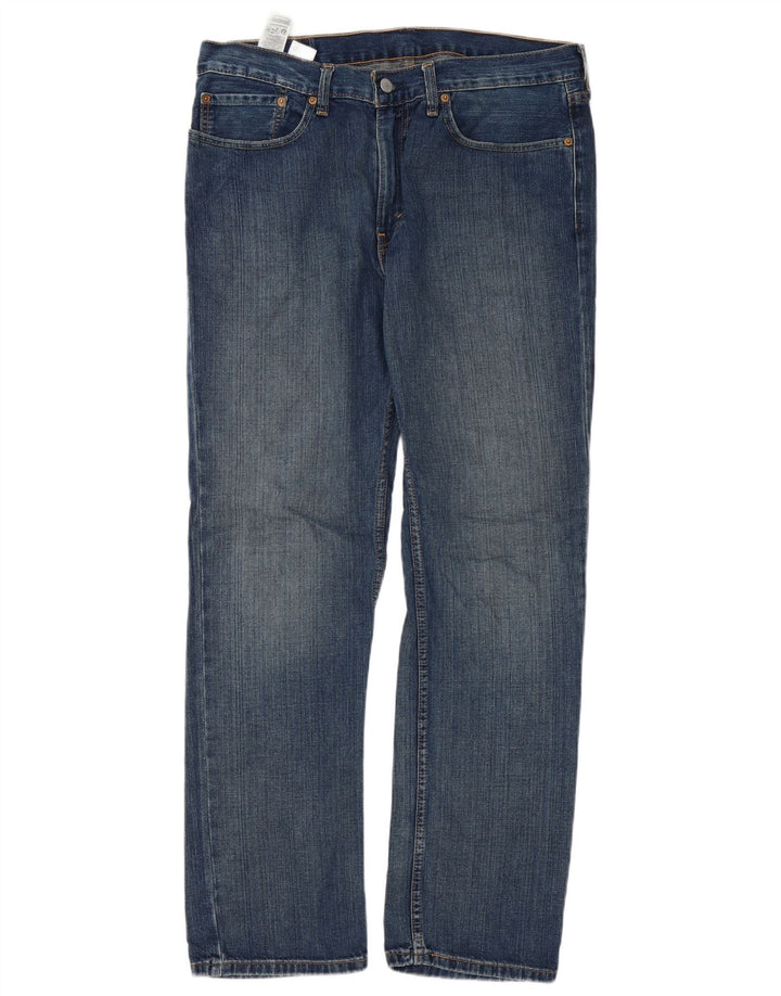 Levi's Herren 514 Straight Jeans W34 L32 Blaue Baumwolle