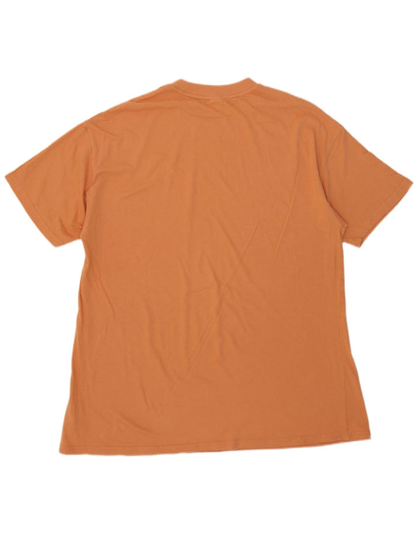 Puma Herren Loose Fit T-Shirt Top Small Orange Baumwolle