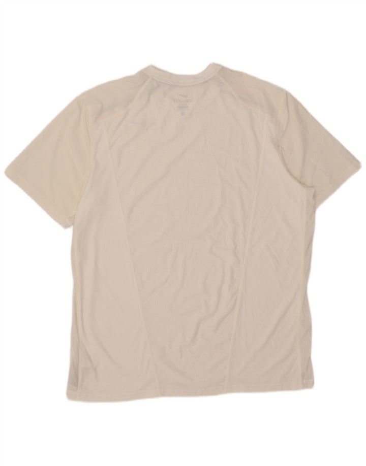 Nike Herren Dri Fit T-Shirt Top XL Weiß Polyester