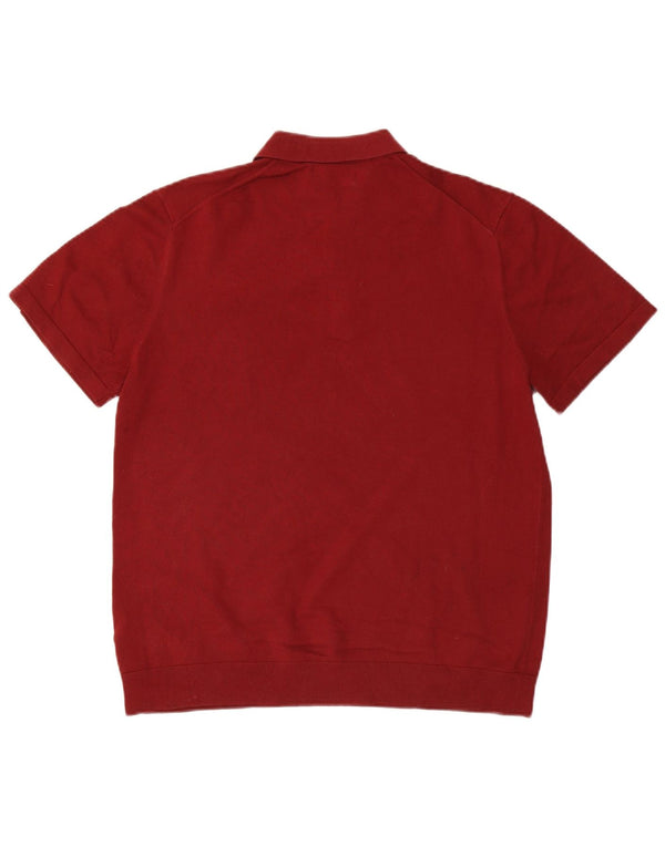 Marks & Spencer Mens Polo Shirt Large Red Cotton