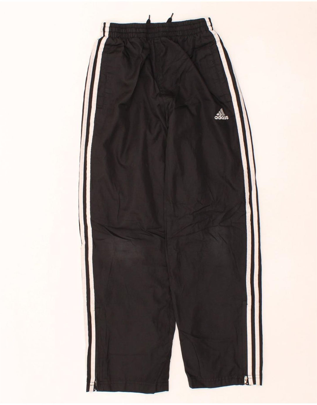 ADIDAS Boys Tracksuit Trousers 11-12 Years  Black Polyester Vintage Adidas and Second-Hand Adidas from Messina Hembry 