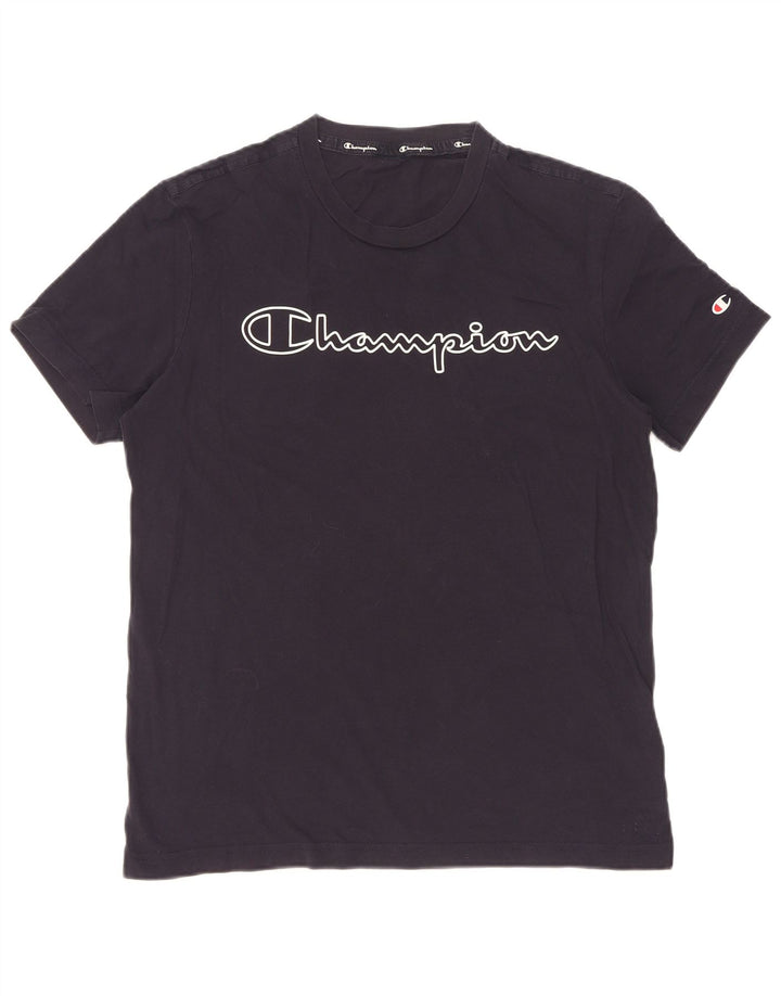 Champion Herren-T-Shirt mit Grafik, mittlere Marineblau-Baumwolle