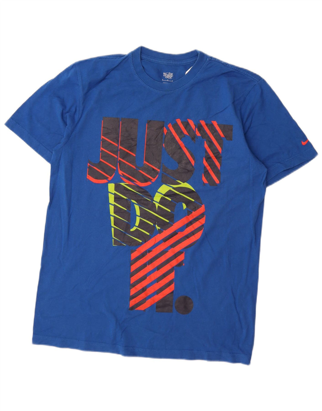 Nike Herren-T-Shirt mit Grafik, mittelblaue Baumwolle