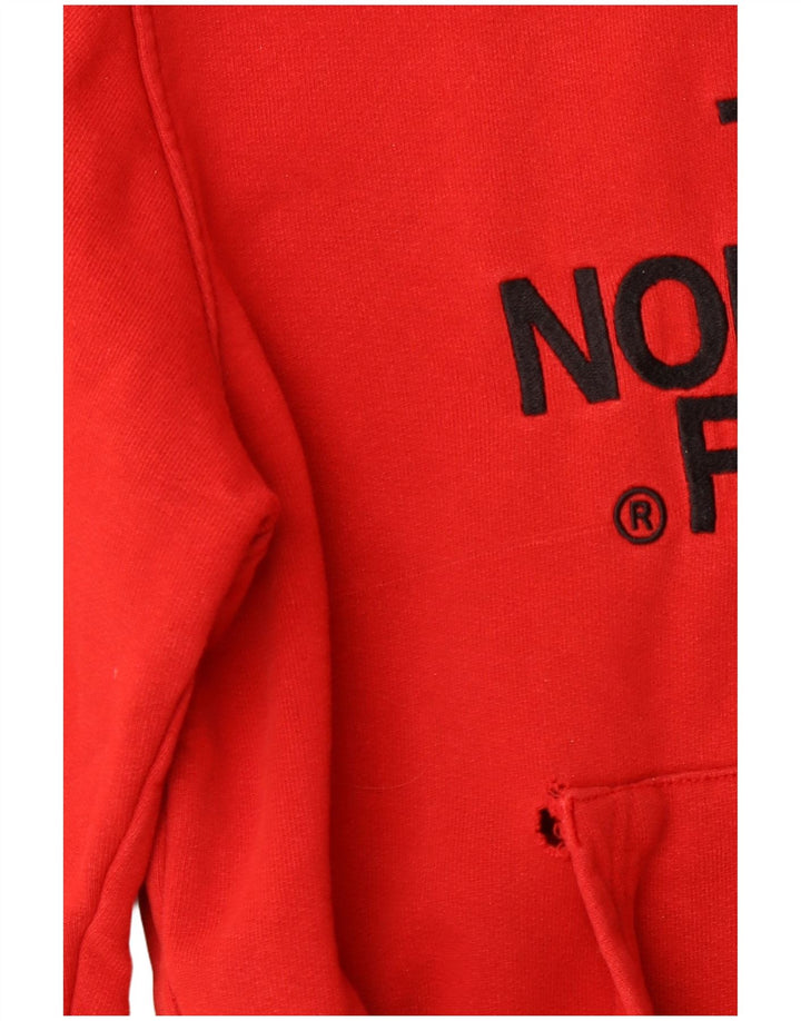 THE NORTH FACE Herren-Kapuzenpullover mit Grafik, Größe S, Rot, Baumwolle