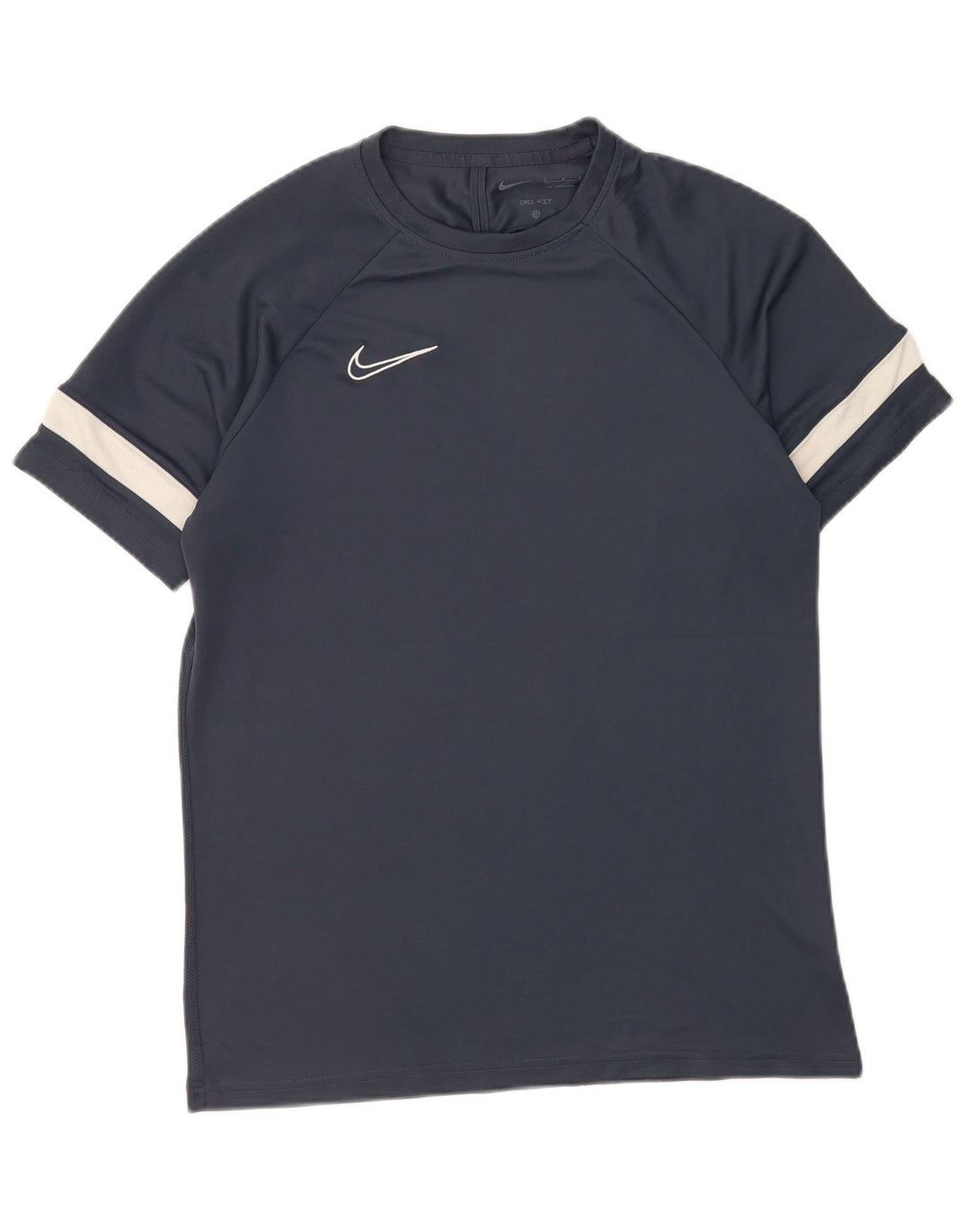 Nike Herren Dri Fit T-Shirt-Oberteil, groß, marineblaues Farbblock-Polyester