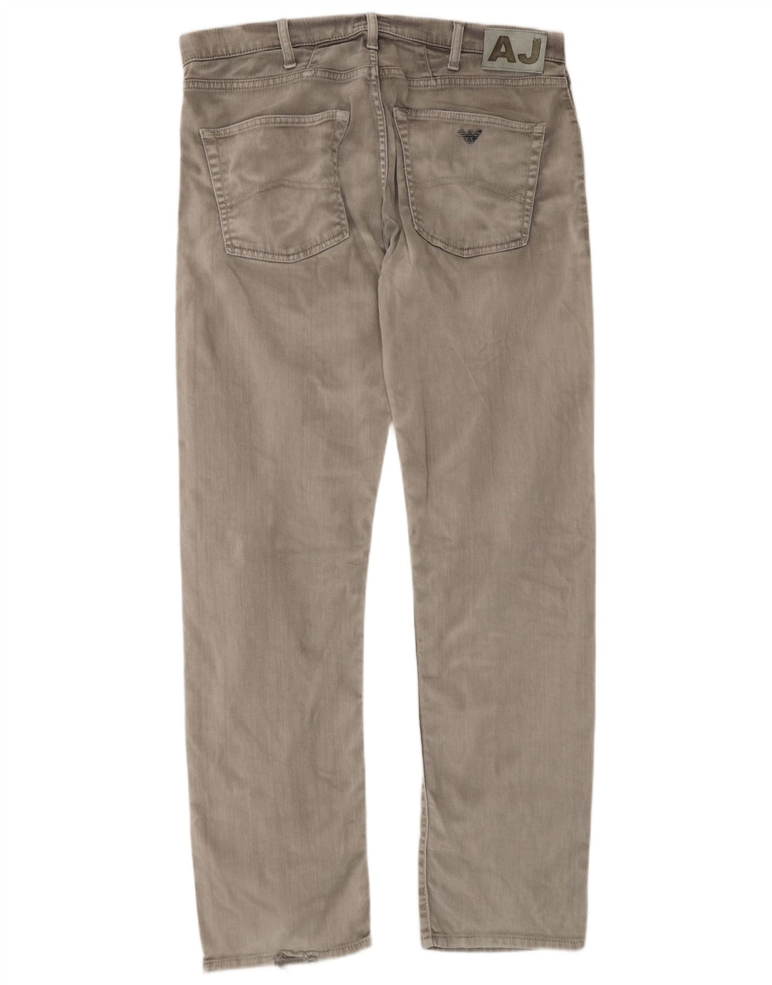 Armani Herren Straight Jeans W36 L35 Graue Baumwolle