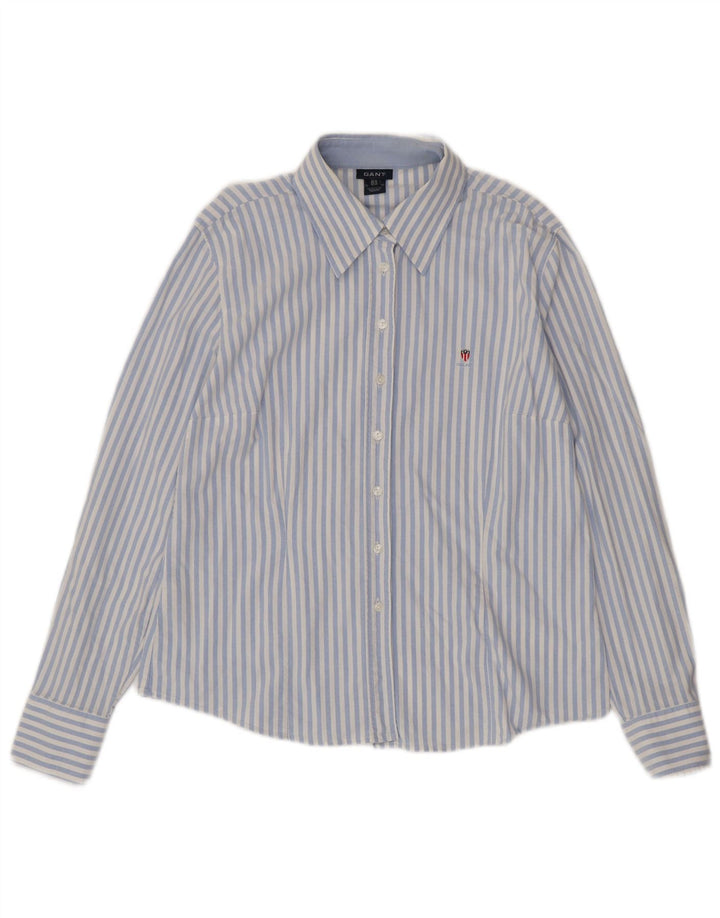 Gant Damenhemd UK 18 XL blau gestreift aus Baumwolle