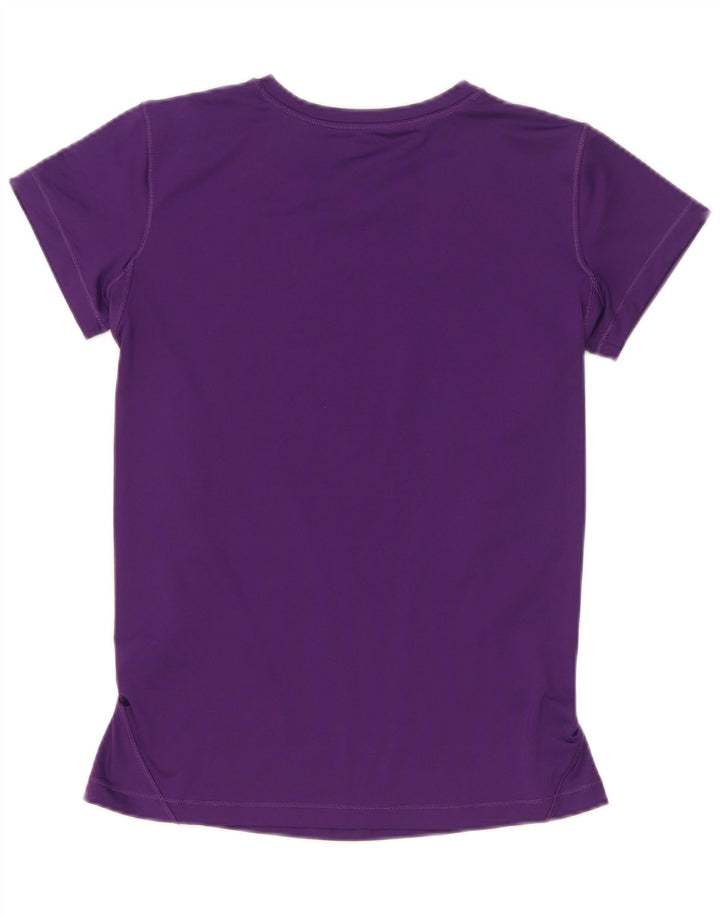 Reebok Damen T-Shirt Top UK 12 Medium Lila Polyester