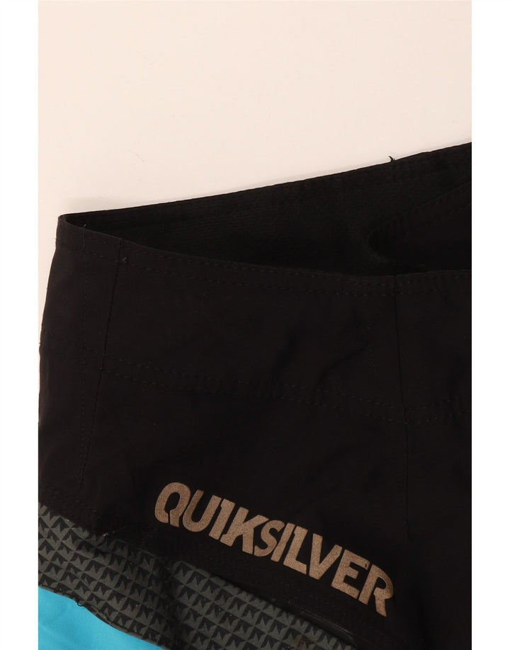 Quiksilver Herren-Badeshorts, Größe L, Schwarz, Farbblock