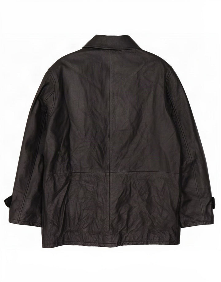 Conbipel Herren Ledermantel IT 52 Large Schwarz