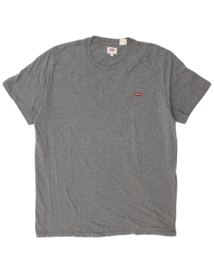 Levi's Herren-T-Shirt-Oberteil, groß, grau gefleckt