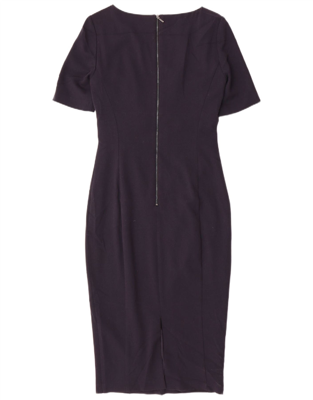Marks & Spencer Damen Figurbetontes Kleid UK 10 Small Marineblau Polyester