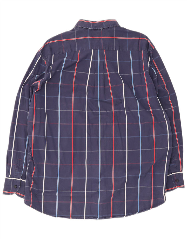 Harmont & Blaine Herren-Hemd mit normaler Passform, 2XL, blau kariert