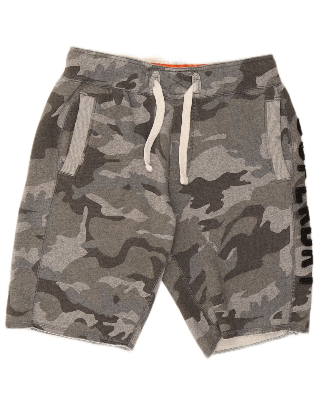 Superdry Herren Graphic Sport Shorts Mittelgraue Camouflage-Baumwolle