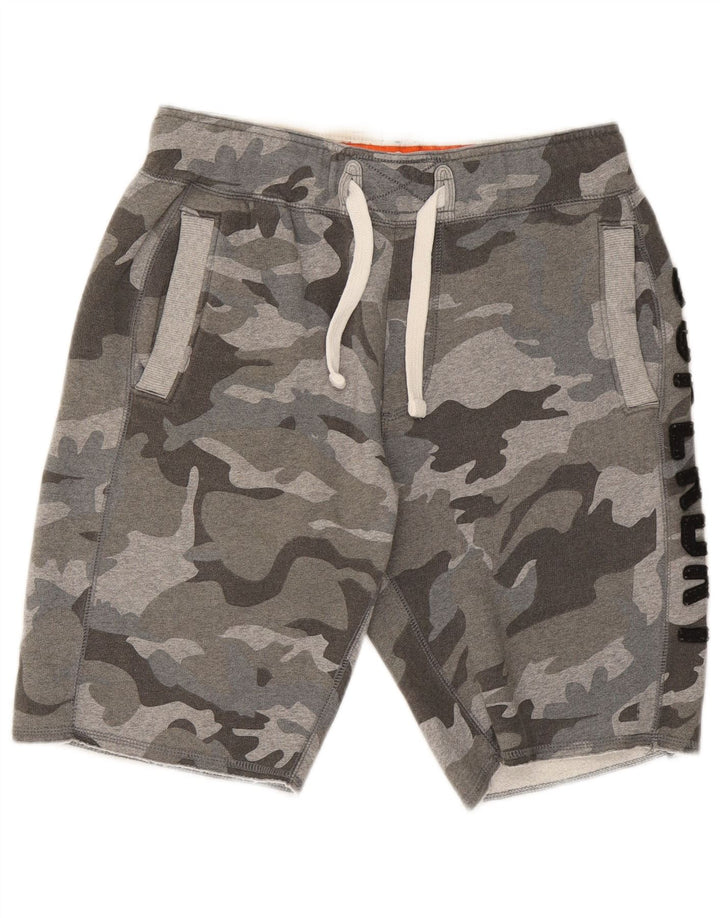 Superdry Herren Graphic Sport Shorts Mittelgraue Camouflage-Baumwolle