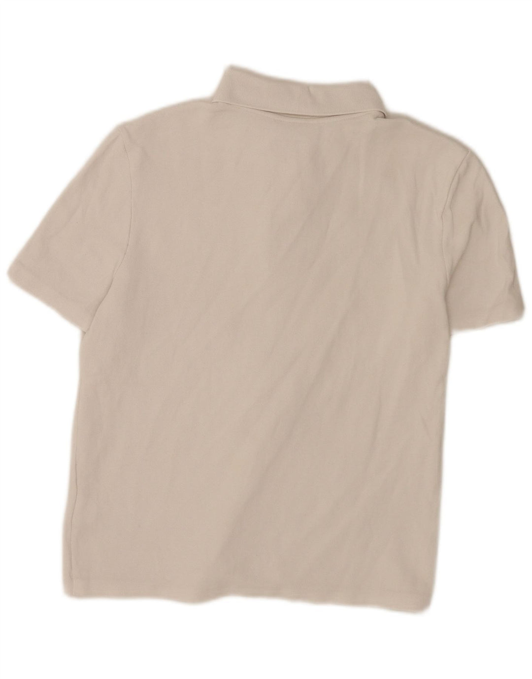 Lacoste Damen-Poloshirt mit normaler Passform, Größe 40, mittelweiße Baumwolle