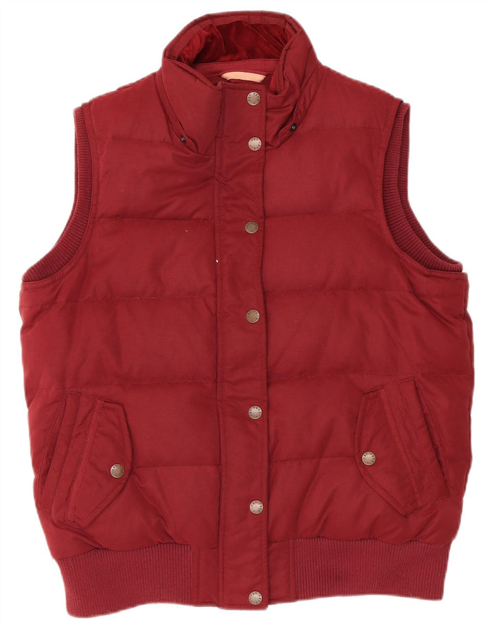 Fat Face Wattierte Weste für Damen, UK 14, Größe L, Kastanienbraun, Polyester