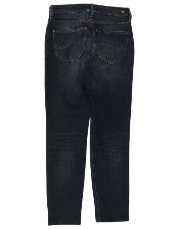 Lee Damen Scarlett High Skinny Jeans W29 L26 Marineblau Baumwolle