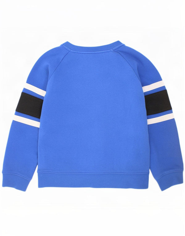 Nike Jungen-Sweatshirt mit Grafik, 6–7 Jahre, groß, blaue Farbblock-Baumwolle