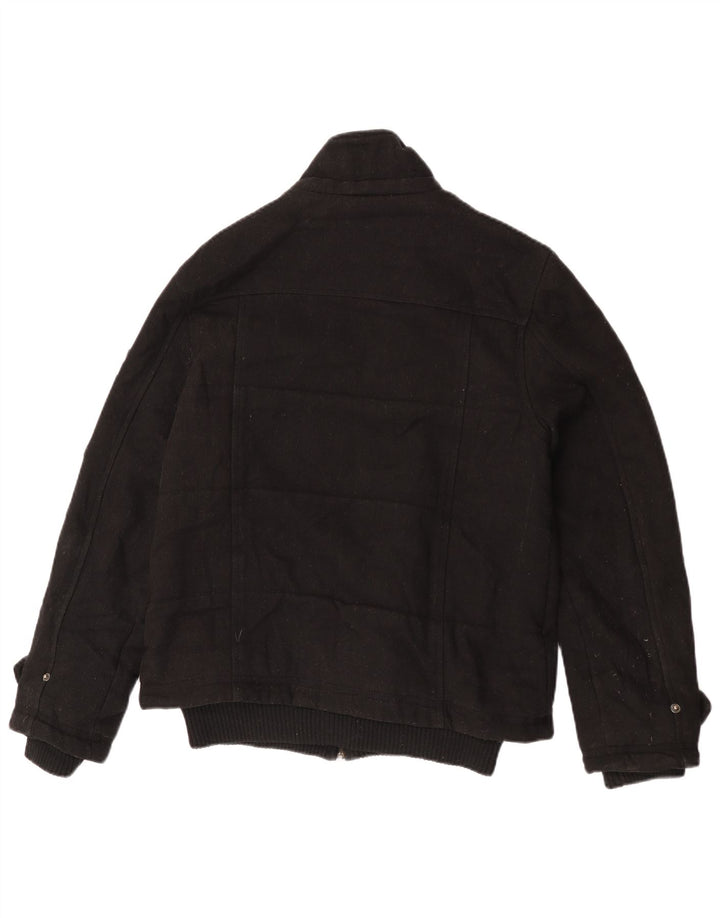 French Connection Herren Dufflejacke UK 38 Mittelschwarze Wolle
