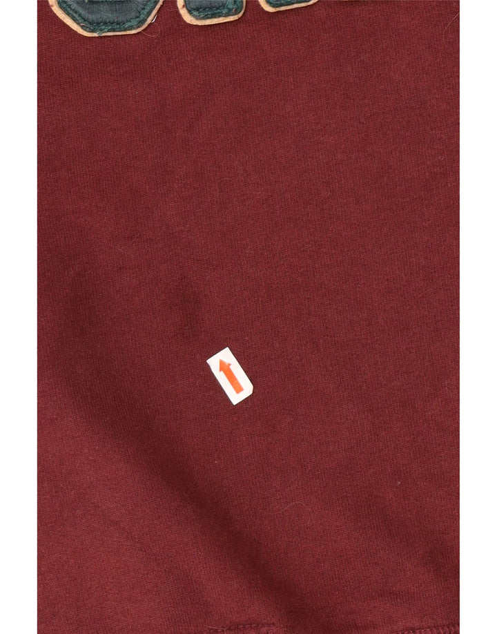 Superdry Herren-Sweatshirt mit Grafik, Größe L, Burgunderrot, Baumwolle