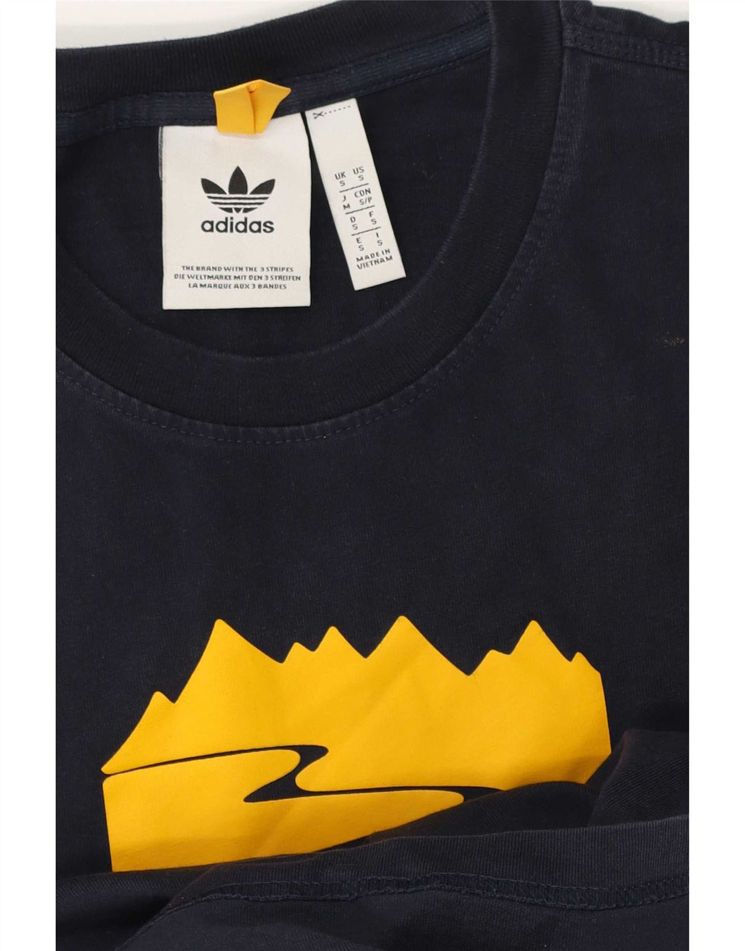 Adidas Herren Grafik T-Shirt Top Small Marineblau