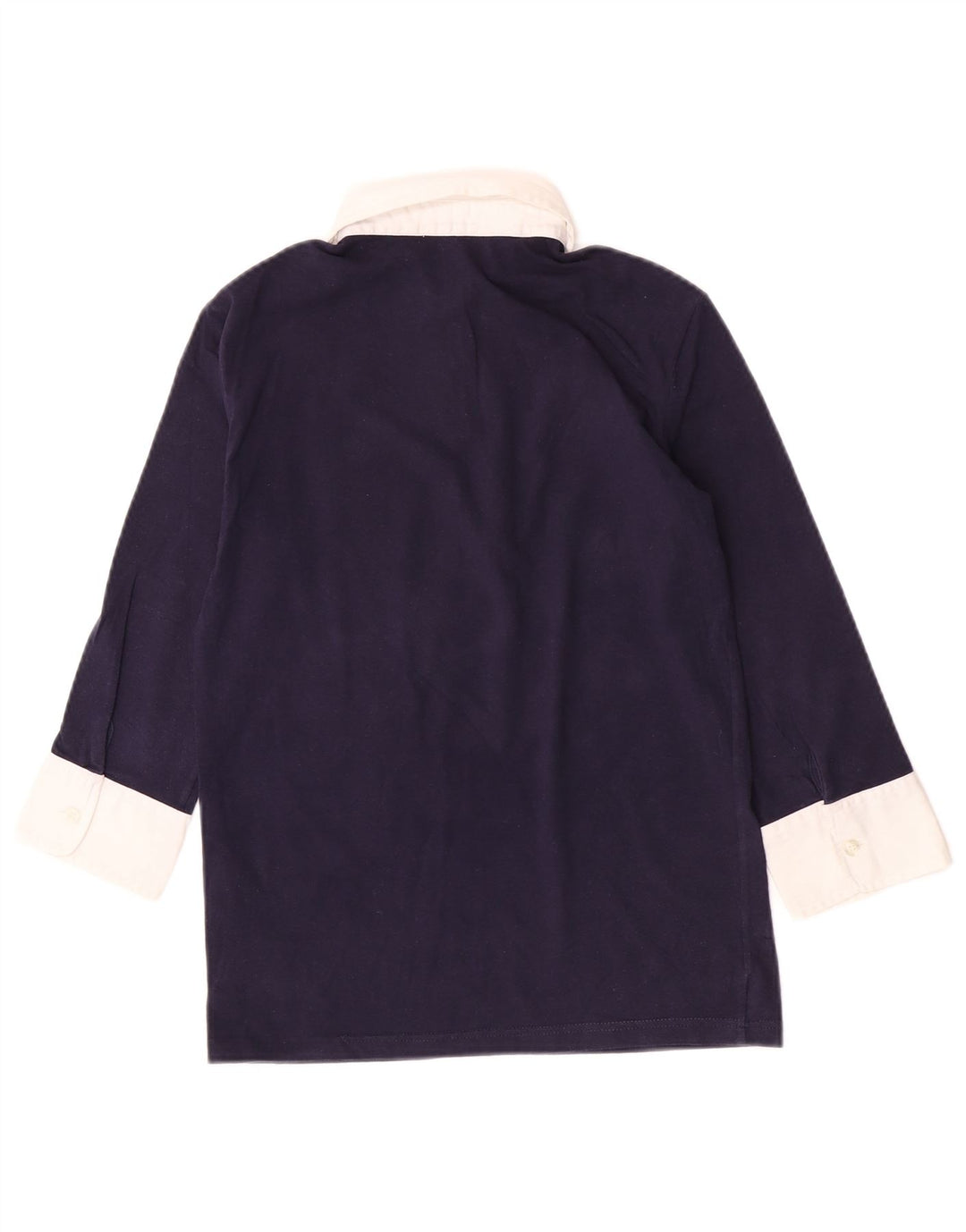 Fred Perry Rugby-Poloshirt für Damen, UK 14, groß, Marineblau, Farbblock