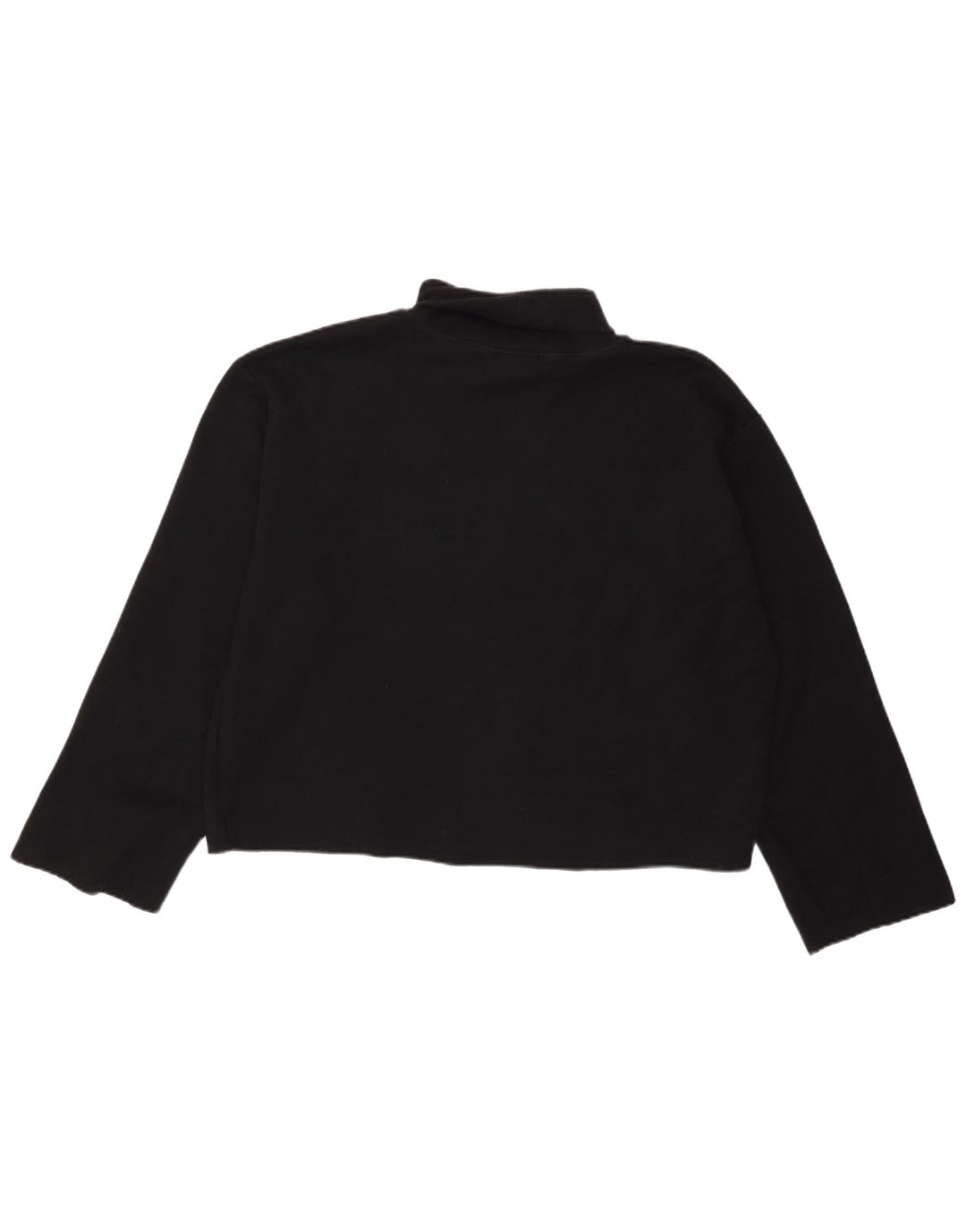 Zara Damen Top Langarm UK 18 XL Schwarz Baumwolle