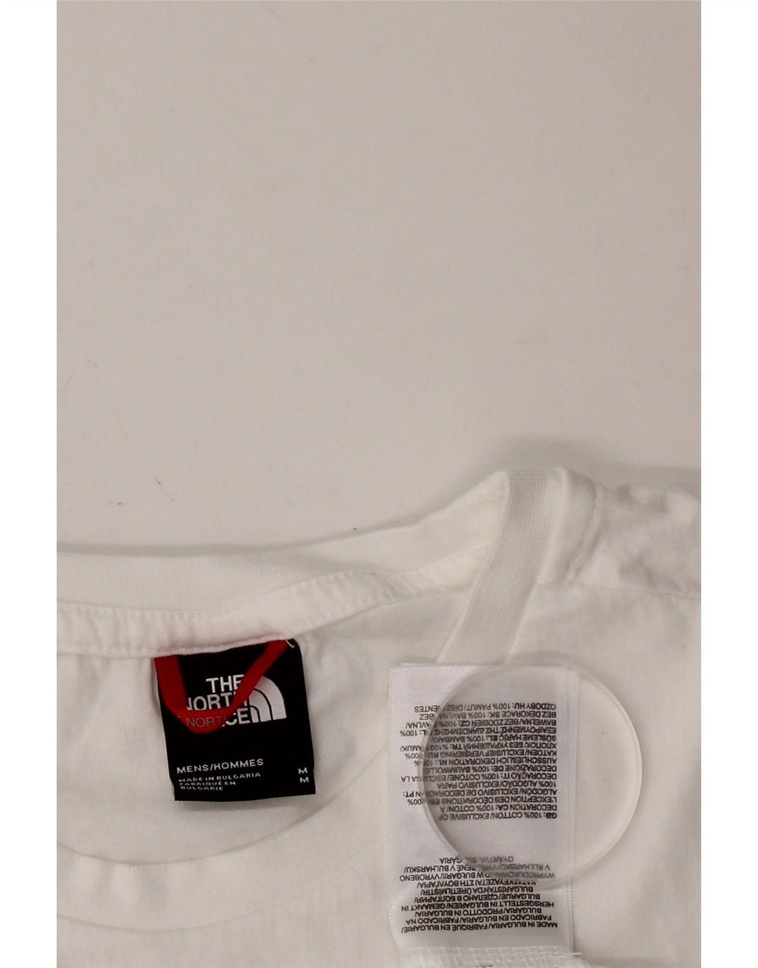 THE NORTH FACE Mens Graphic T-Shirt Top Medium White Cotton