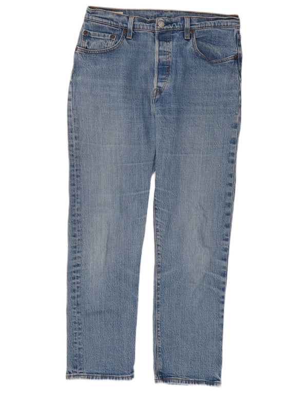 Levi's Damen 501 Straight Jeans W29 L28 Blaue Baumwolle