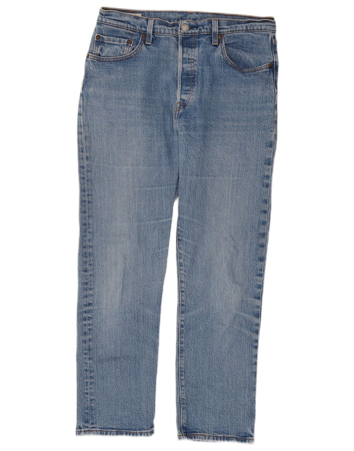 Levi's Damen 501 Straight Jeans W29 L28 Blaue Baumwolle