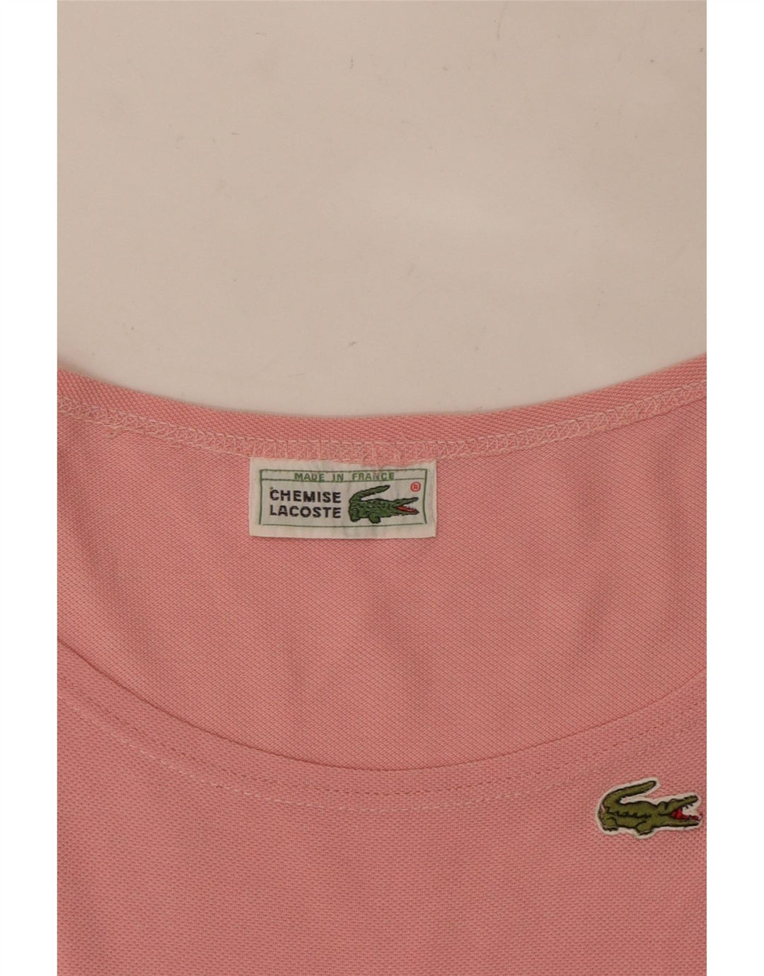 LACOSTE Damen Crop T-Shirt Top UK 16 Large Pink