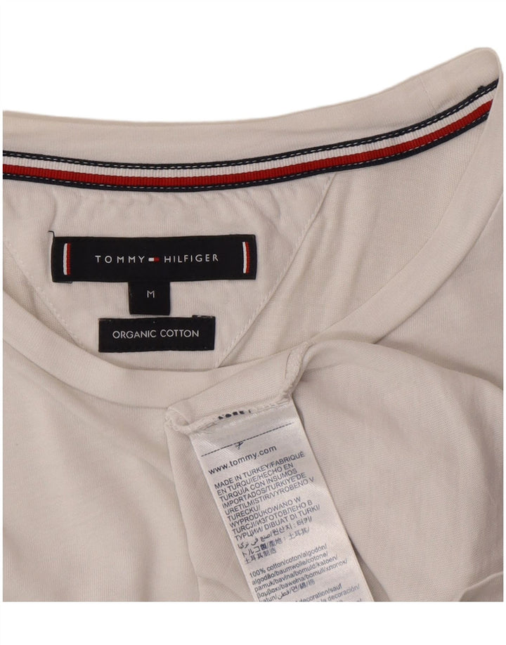 Tommy Hilfiger Herren-T-Shirt mit Grafik, mittelweiße Baumwolle