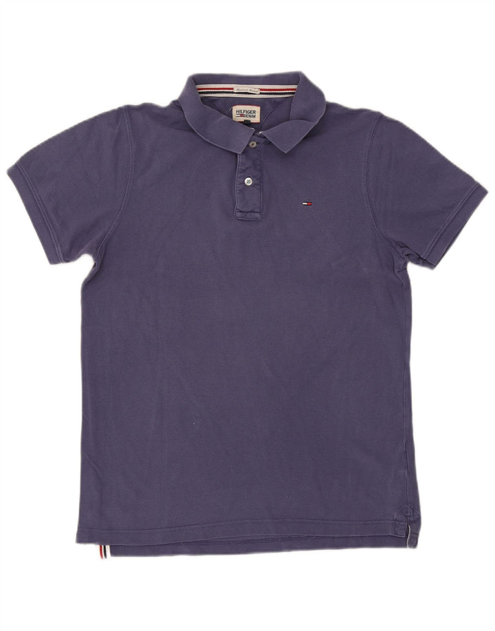 Tommy Hilfiger Herren-Poloshirt, große marineblaue Baumwolle