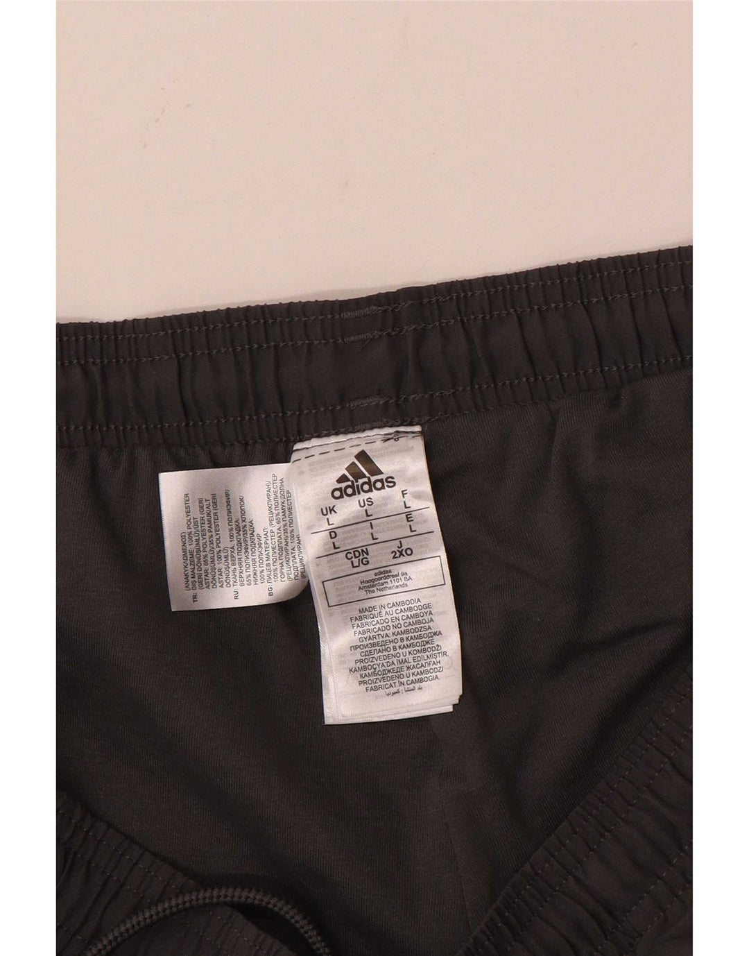 Adidas Herren-Trainingshose, Jogginghose, groß, grau, Polyester