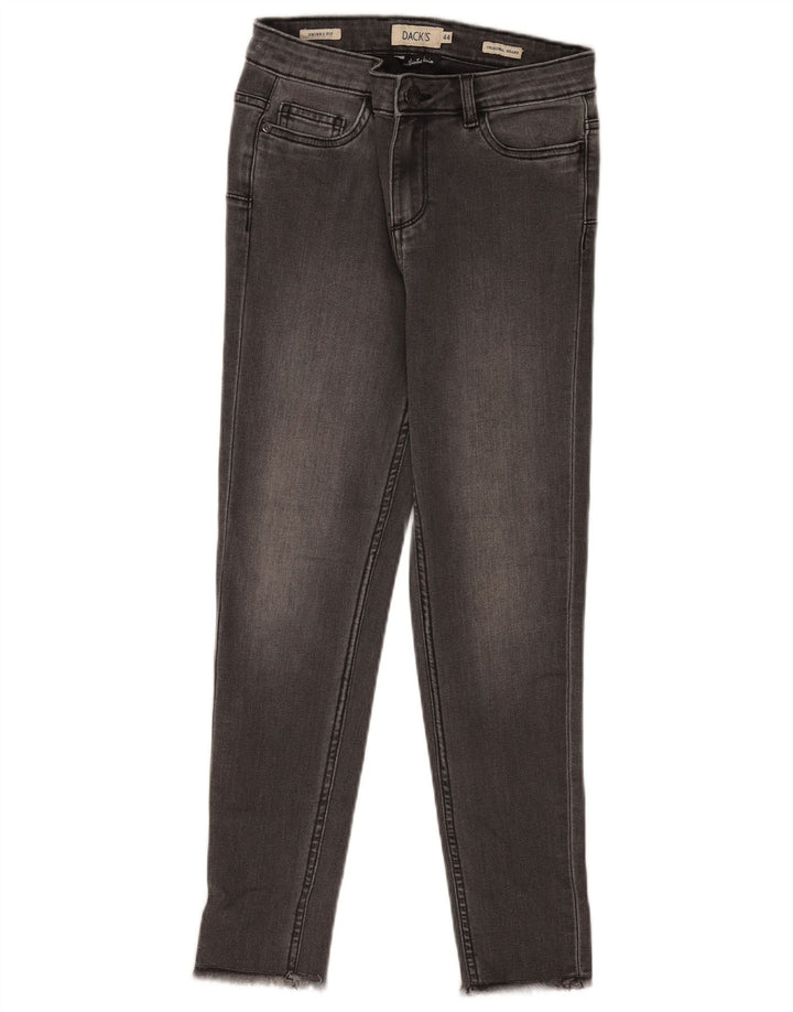 Dack's Damen Crop Skinny Jeans IT 44 Medium W28 L25 Grau