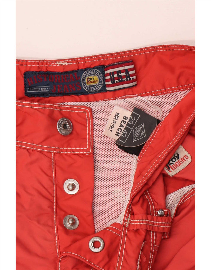 Roy Rogers Damen Badeshorts W29 Small Rot Polyamid