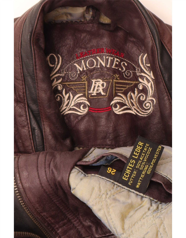 Montes Herren Lederjacke UK 44 2XL Braun