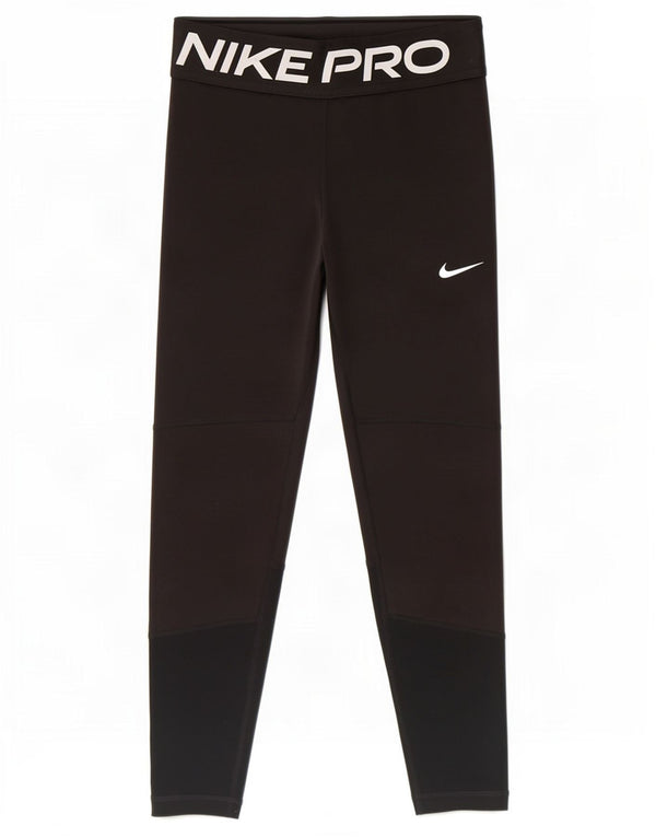 Nike Dri Fit Grafik-Leggings für Mädchen, 8–9 Jahre, Größe S, Schwarz, Polyester