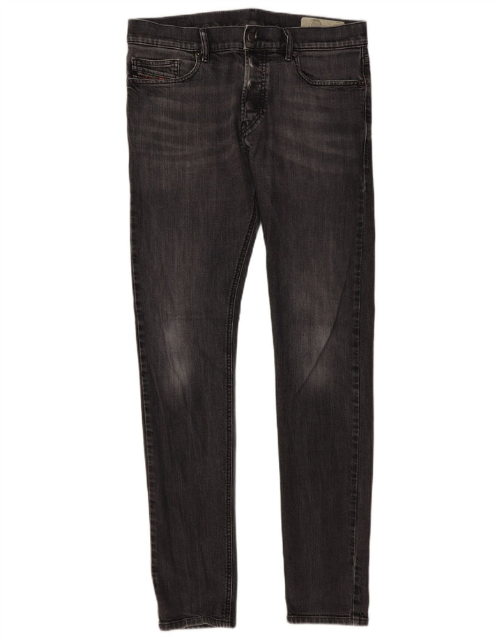 DIESEL Herren D-Luster Slim Jeans W32 L32 Graue Baumwolle