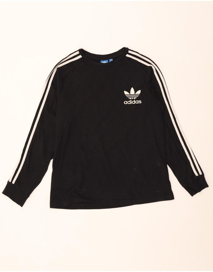 Adidas Herren Top Langarm Medium Schwarz Baumwolle