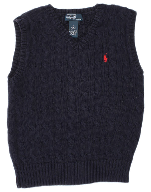 POLO RALPH LAUREN Jungen-Tanktop, 4–5 Jahre, marineblaue Baumwolle