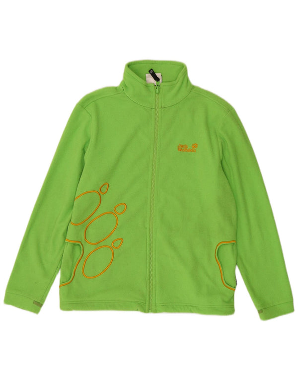 Jack Wolfskin Mädchen Graphic Liner Fleecejacke 13–14 Jahre, grünes Polyester