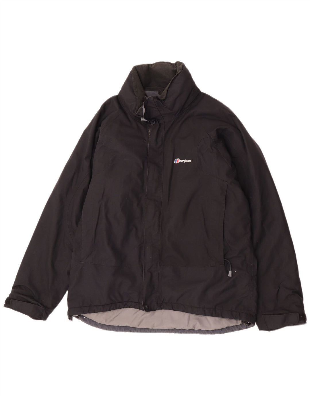 Berghaus Herren-Regenjacke mit Kapuze, UK 38, mittelschwarzes Nylon