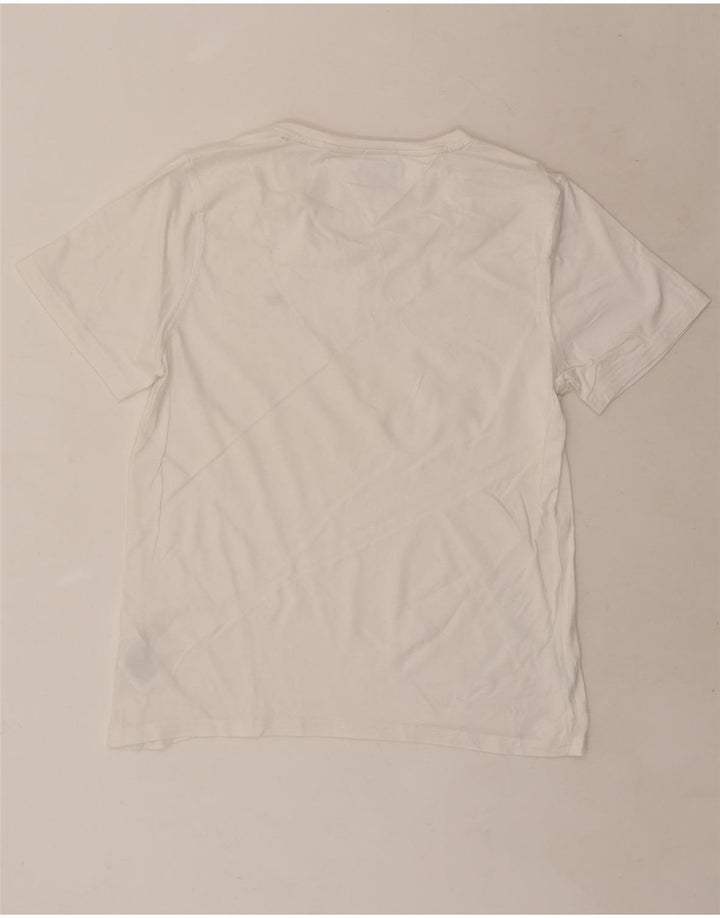 Tommy Hilfiger Herren T-Shirt Top aus mittelweißer Baumwolle
