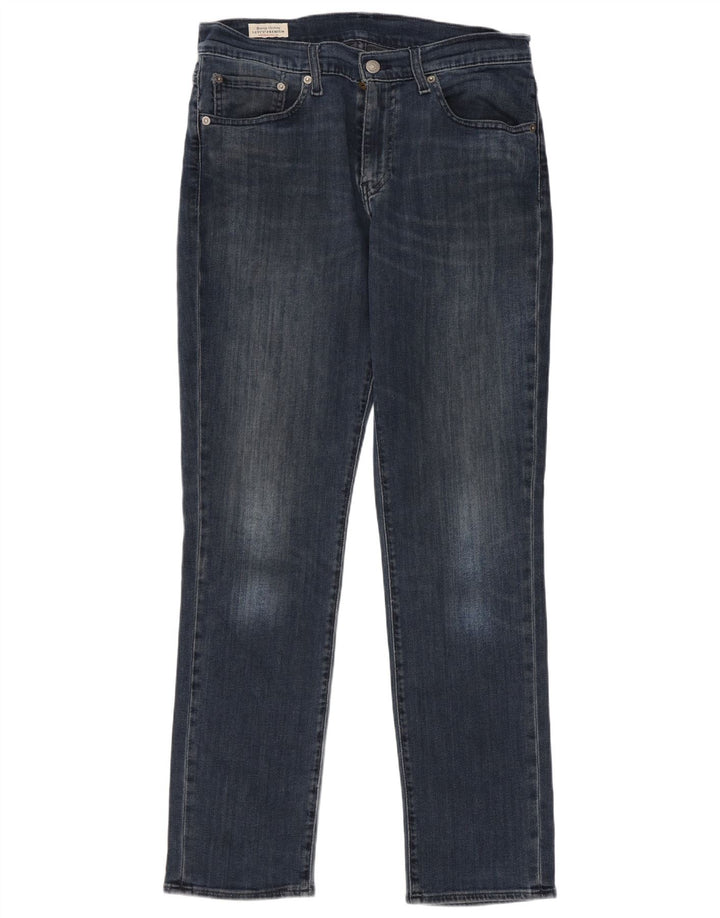 Levi's Herren Slim Jeans W32 L30 Marineblaue Baumwolle