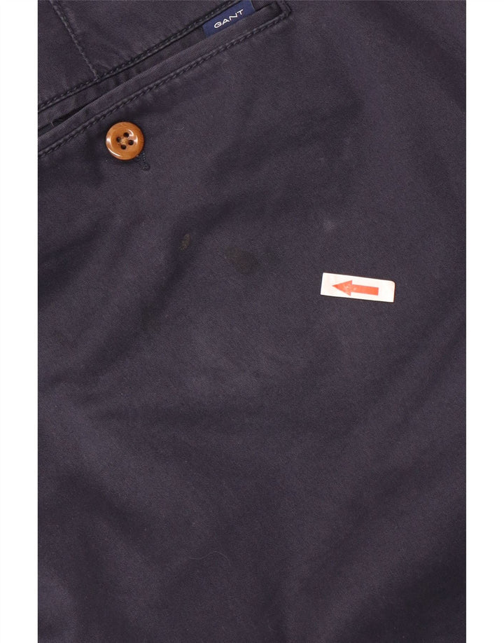 Gant Herren Regular Chinohose W38 L30 Marineblaue Baumwolle