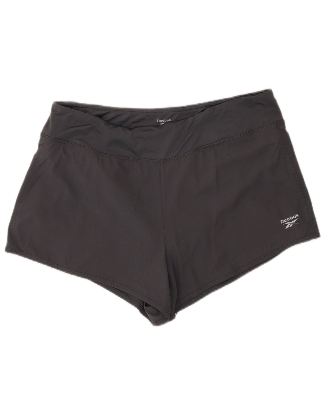 Reebok Damen Sportshorts UK 16 Large Grau Polyester