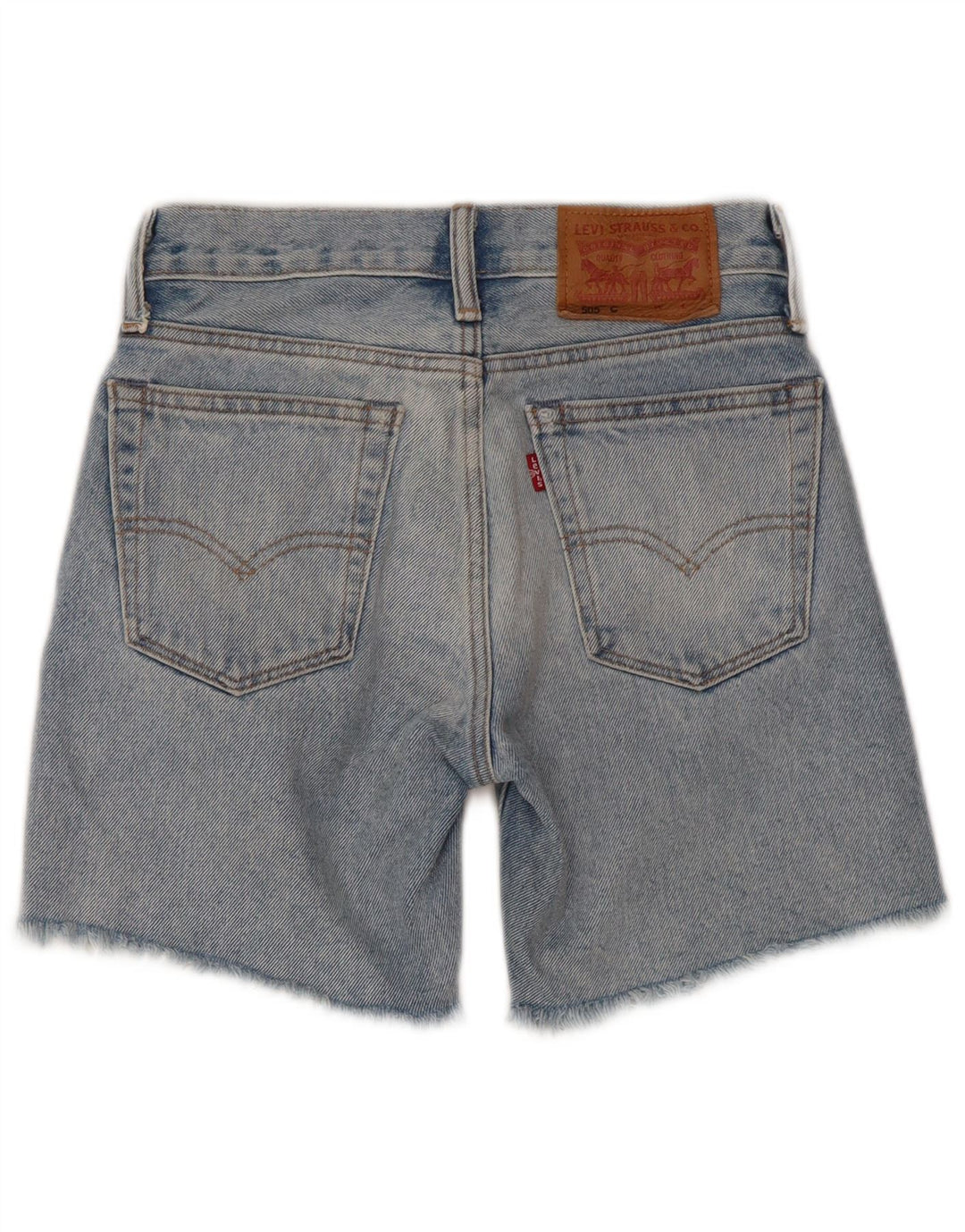 Levi's Jungen 505 Distressed Denim Shorts 5–6 Jahre W23 Blaue Baumwolle